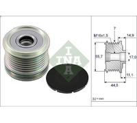 Alternator pulley INA 535 0042 10 for MERCEDES-BENZ CLK (C209) 1.8 2002-2009
