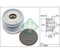 INA 535 0343 10 Alternator Freewheel Clutch