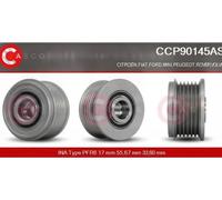 Alternator pulley with freewheel belt pulley CCP90145AS CASCO