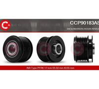 Alternator pulley with freewheel belt pulley CCP90183AS CASCO