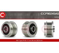 Alternator pulley with freewheel belt pulley CCP90245AS CASCO
