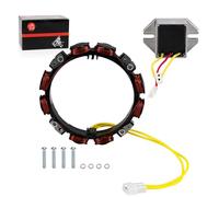 Alternator Stator Coil 2Pin w/Regulator For Briggs & Stratton Engines 10-16 Amp 592830 Replaces for OEM 592830, 696458, 691064, 393295 845907 394890 797375