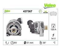 Alternator VALEO 437367 For BMW