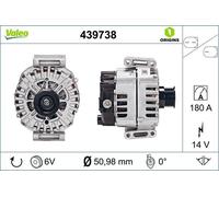 Alternator Valeo 439738 for MERCEDES-BENZ