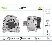 Alternator Valeo 439751 for SKODA VW