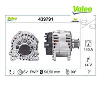 Alternator VALEO 439791 For VW, SEAT, AUDI, SKODA