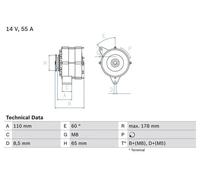 BOSCH 0 986 034 220 Alternator