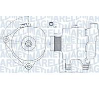 Alternator with belt pulley 063731499010 MAGNETI MARELLI for CITROËN PEUGEOT