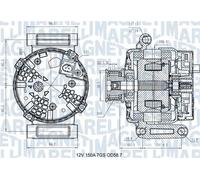 MAGNETI MARELLI 063731557610 Alternator