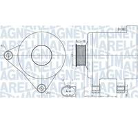 Alternator with belt pulley 063731986010 MAGNETI MARELLI for AUDI SEAT VW SKODA