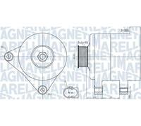Alternator with belt pulley 063732011010 MAGNETI MARELLI for SEAT VW SKODA AUDI