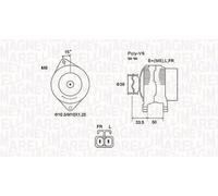 MAGNETI MARELLI 063732020010 Alternator