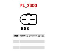 Alternator with belt pulley A0909(BOSCH)PR AS-PL for BMW PEUGEOT