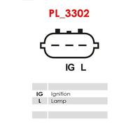 Alternator with belt pulley A6085 AS-PL for DAIHATSU STORIA TERIOS YRV SIRION