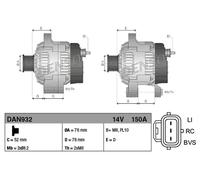 Denso Alternator - DAN932