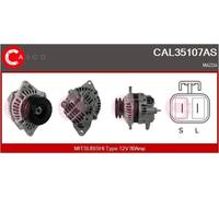 Alternator with double pulley CAL35107AS CASCO for MAZDA 323 P Mk V 626 Mk V