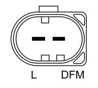 Alternator with freewheel belt pulley 0 986 046 340 BOSCH for MERCEDES-BENZ