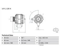 BOSCH 0 986 047 340 Alternator