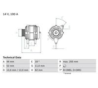 BOSCH 0 986 049 231 Alternator