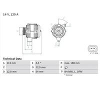 BOSCH 0 986 080 370 Alternator