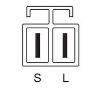 Alternator with freewheel belt pulley 0 986 080 640 BOSCH for KIA HYUNDAI