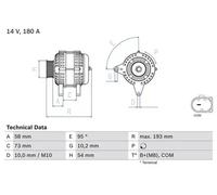 BOSCH 0 986 083 330 Alternator