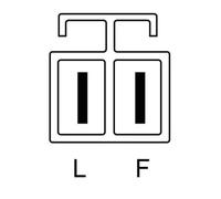 Alternator BOSCH 0 986 084 150 for OPEL MERIVA A MPV (X03) 1.7 2006-201