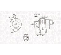 MAGNETI MARELLI 063731901010 Alternator