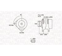 MAGNETI MARELLI 063731912010 Alternator