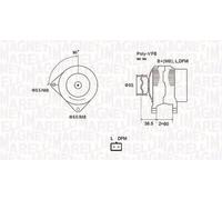 MAGNETI MARELLI 063731933010 Alternator