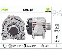 Alternator with freewheel belt pulley 439718 VALEO for VW SEAT SKODA