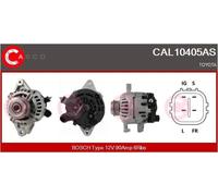 Alternator with freewheel belt pulley CAL10405AS CASCO for TOYOTA YARIS/VITZ