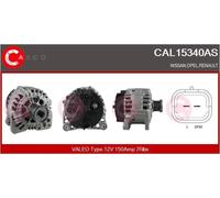 Alternator with freewheel belt pulley CAL15340AS CASCO for RENAULT OPEL NISSAN