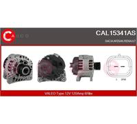 Alternator with freewheel belt pulley CAL15341AS CASCO for RENAULT DACIA NISSAN