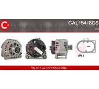Alternator with freewheel belt pulley CAL15418GS CASCO for VW AUDI SEAT SKODA