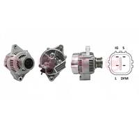 Alternator with freewheel belt pulley CAL40179AS CASCO for HONDA TOYOTA