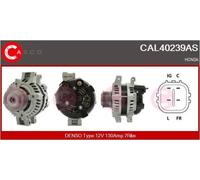 Alternator with freewheel belt pulley CAL40239AS CASCO for HONDA ACCORD VI FR-V
