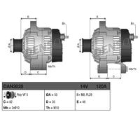 DENSO DAN3028 Alternator