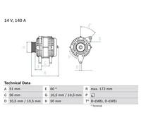 BOSCH 0 986 046 230 Alternator