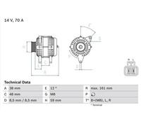 BOSCH 0 986 049 570 Alternator