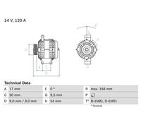 BOSCH 0 986 083 280 Alternator