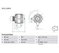 BOSCH 0 986 083 700 Alternator