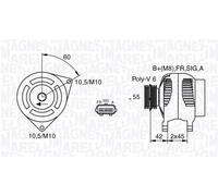 MAGNETI MARELLI 063377416010 Alternator
