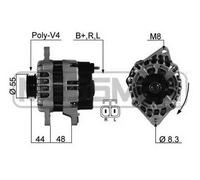 Alternator with V-ribbed belt pulley 210374A ERA for HYUNDAI KIA