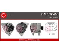 Alternator with V-ribbed belt pulley CAL10364AS CASCO for OPEL CORSA D ASTRA H