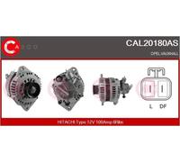 Alternator with V-ribbed belt pulley CAL20180AS CASCO for OPEL MERIVA A MPV