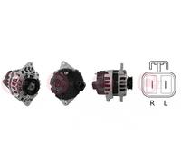 Alternator with V-ribbed belt pulley CAL32122AS CASCO for HYUNDAI KIA