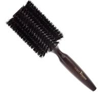 Altesse 2418P Boar Bristle Round Brush for Blow Drying (70mm) Extra Large Dark Beechwood Handle 18 Rows Boar Bristle Hair Brush Round Hair Brush for Women Long Hair of All Types. Handmade in France