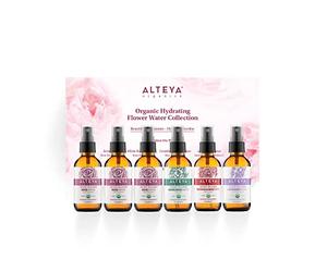 Alteya Organic Hydrating Flower Water Spray Collection 6 psc x 60ml - 100% USDA Certified Organic Pure Natural Flower Water Steam-Distilled and Sold Directly by the Rose Grower Alteya Organics