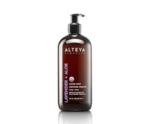 Alteya Organic Lavender & Aloe Liquid Soap 500ml - USDA Certified Organic Product - Gentle Hydrating Hand & Body Wash | Sulfate-Free, Vegan & Cruelty-Free